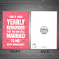 Funny Wedding Anniversary Card For Husband Wife Joke Card