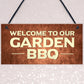 BBQ Barbecue Sign For Garden Novelty Garden Signs And Plaques
