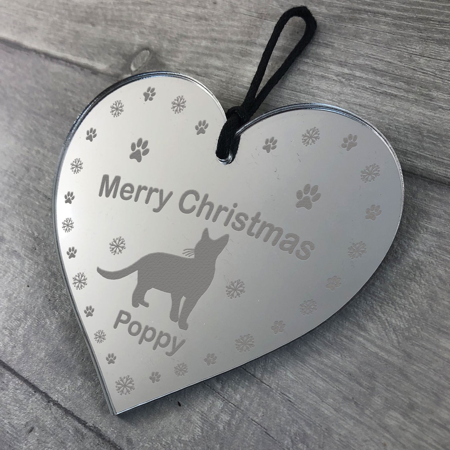 Christmas Gift For Cat Personalised Christmas Tree Decoration
