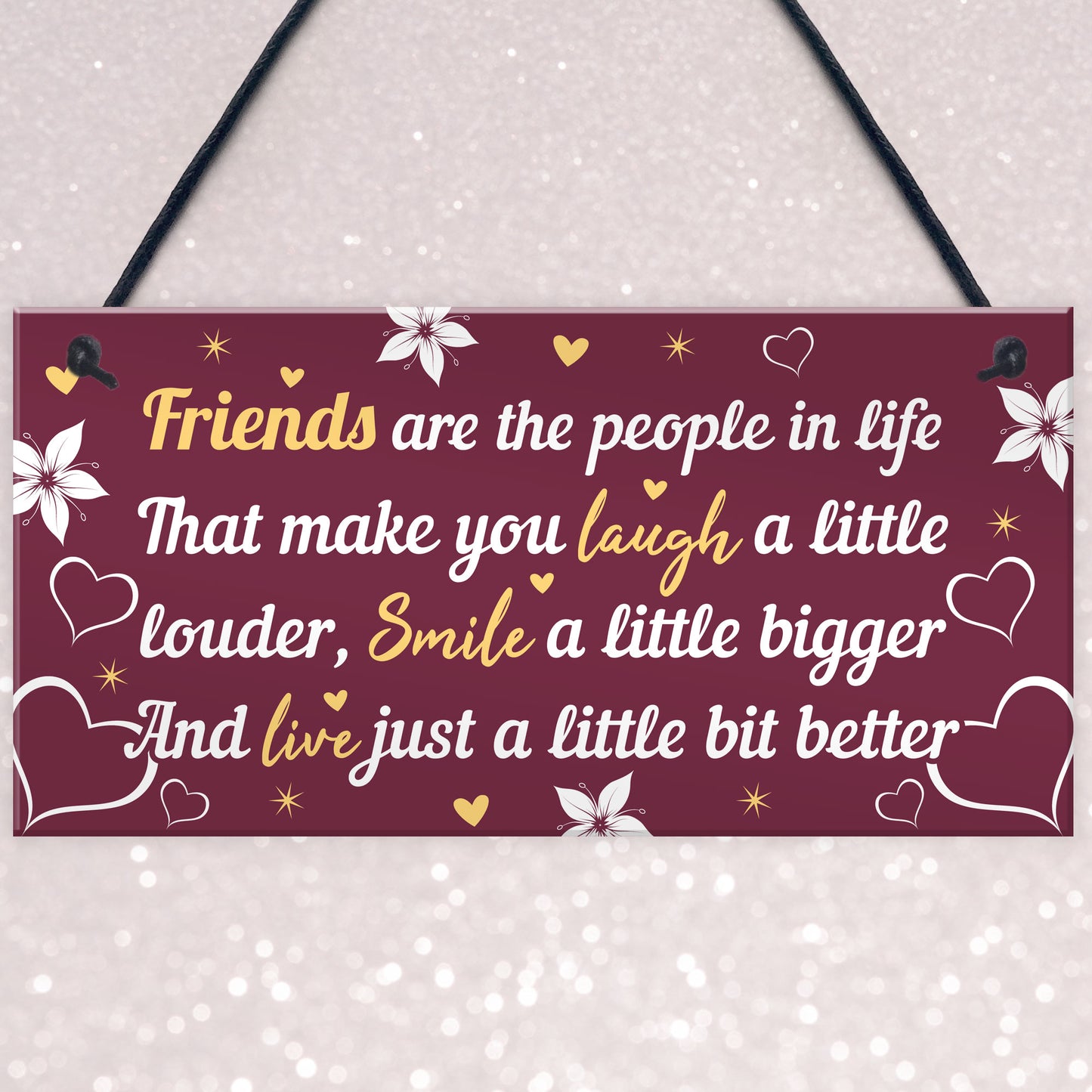 BEST FRIEND PLAQUE Thank You Gift For Her Birthday Gifts For Her