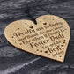 Wood Engraved Heart Dad Birthday Christmas Gift Foster Dad