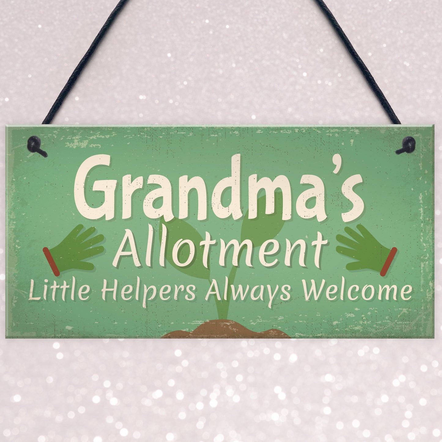 Garden Sign Grandma's Allotment Shed SummerHouse Plaque