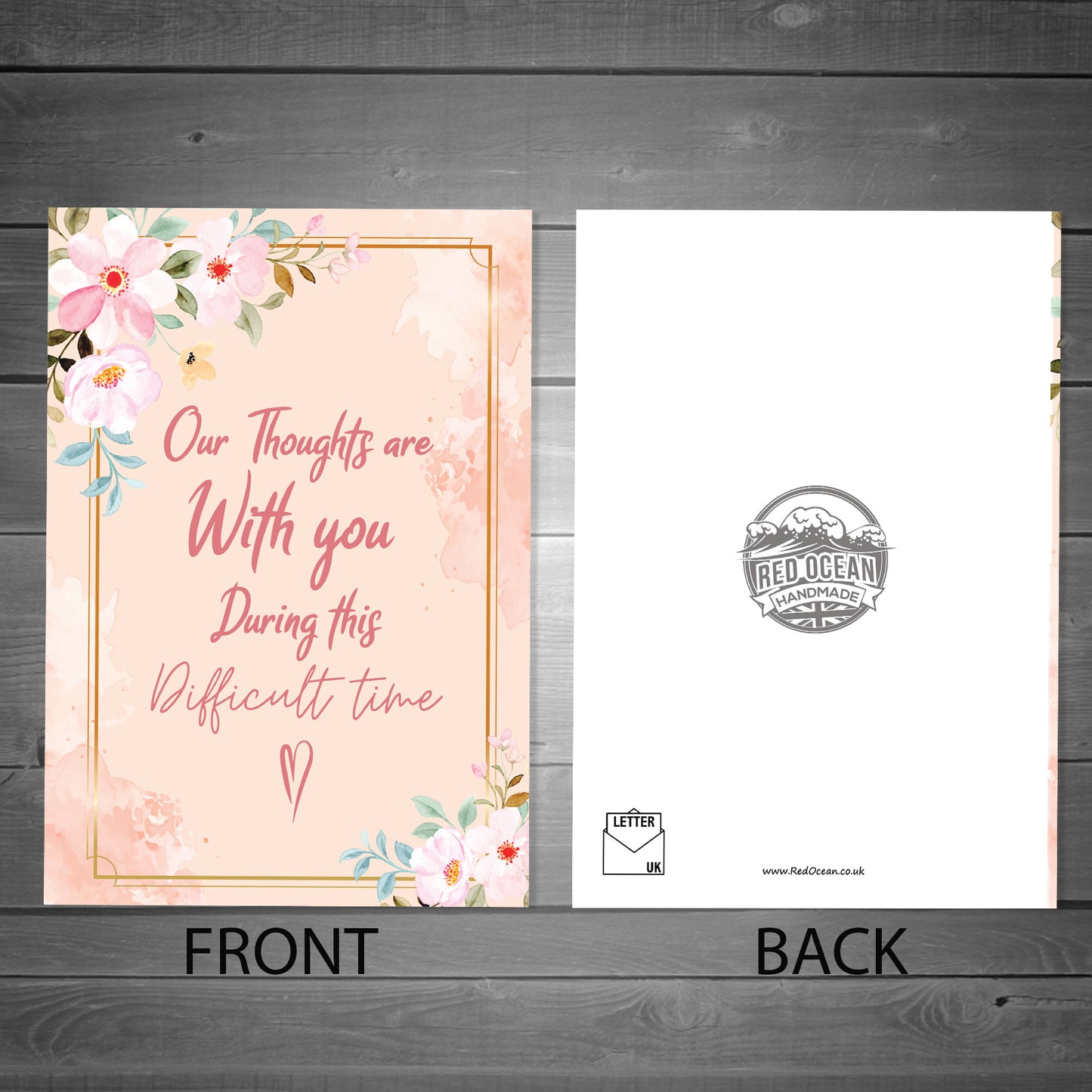 Thoughts Are With You Sympathy Condolences Floral Bereavement