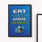Framed Gaming Print For Son Bedroom Games Room Gamer Gifts