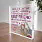 Best Friend Gifts For Christmas Acrylic Plaque Secret Santa