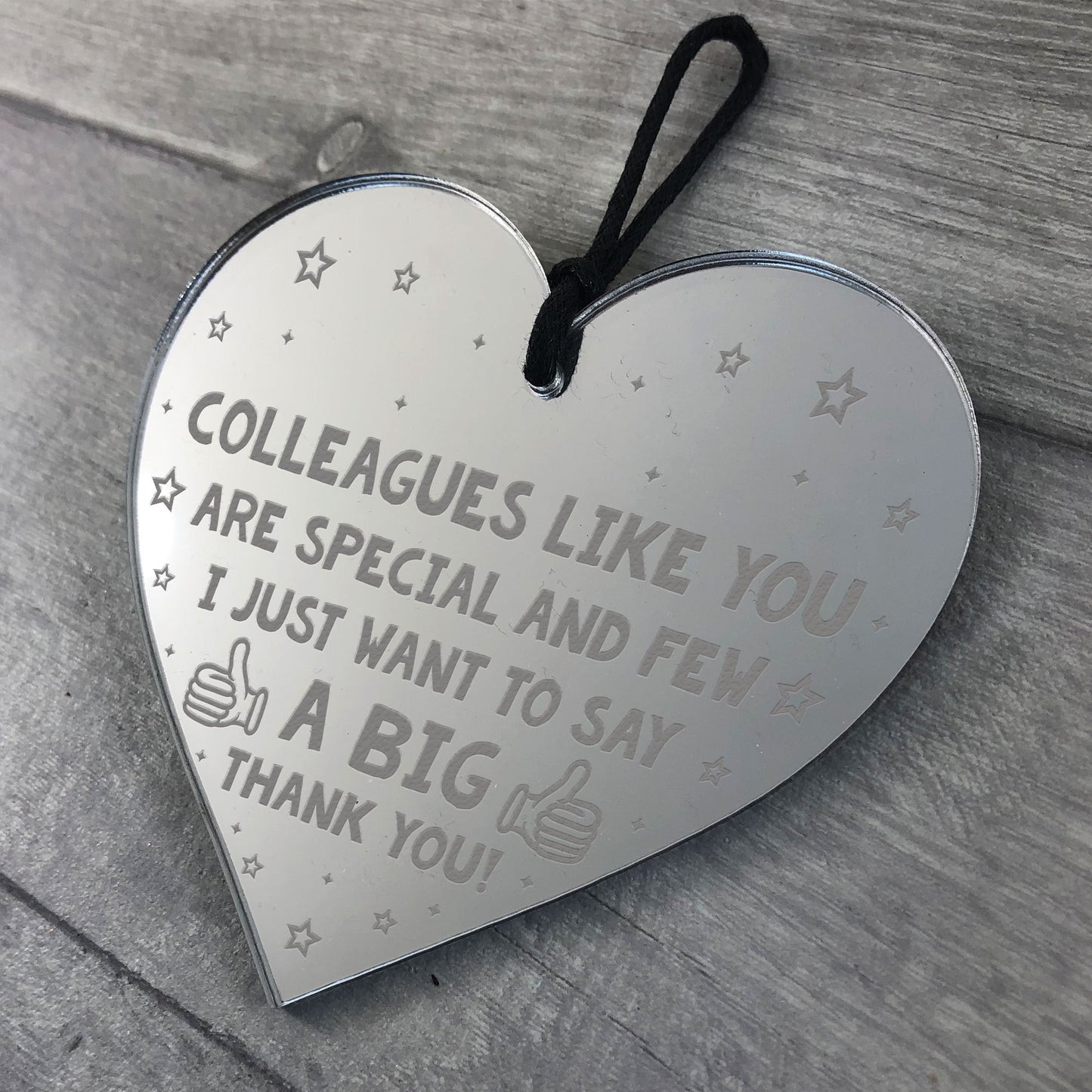 Leaving Gift For Colleague Plaque Heart Leaving Work Gift