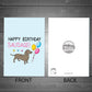 Funny Birthday Card For Mum Dad Auntie Uncle Dachshund Design