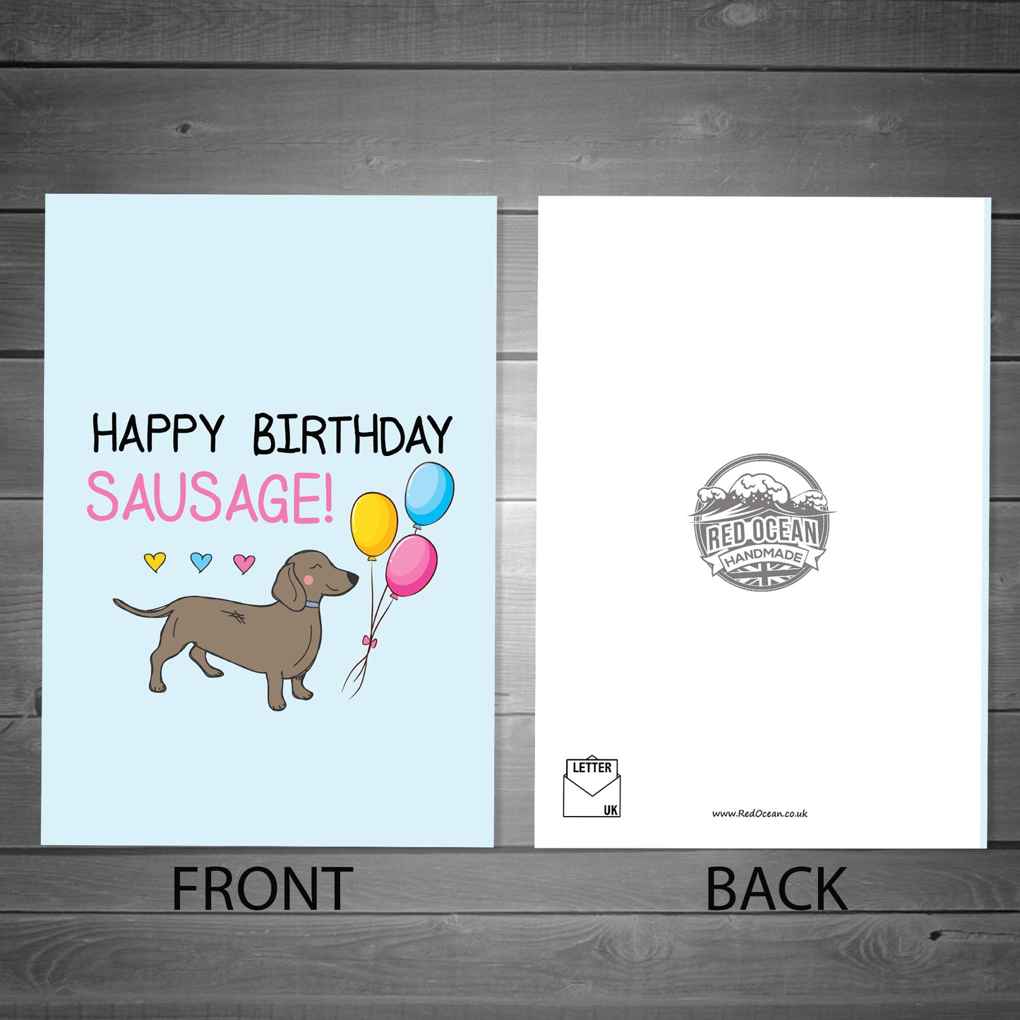 Funny Birthday Card For Mum Dad Auntie Uncle Dachshund Design