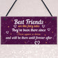 Birthday Gift For Best Friend Hanging Plaque Christmas Card Gift