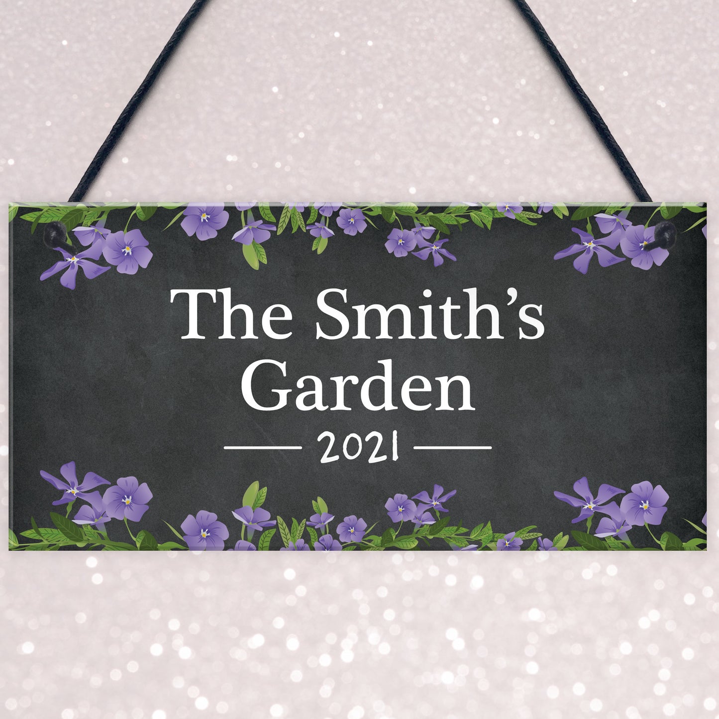 Personalised Floral Garden Summerhouse Shed Sign New Home Gift