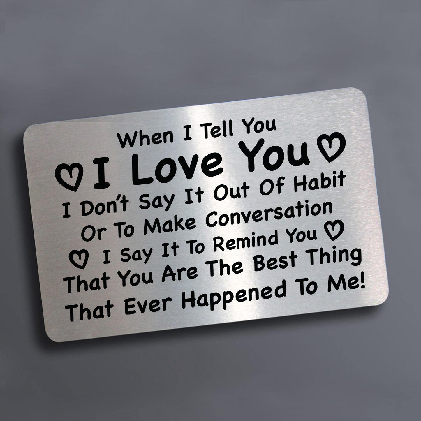 I LOVE YOU Gift For Anniversary Valentines Boyfriend Girlfriend