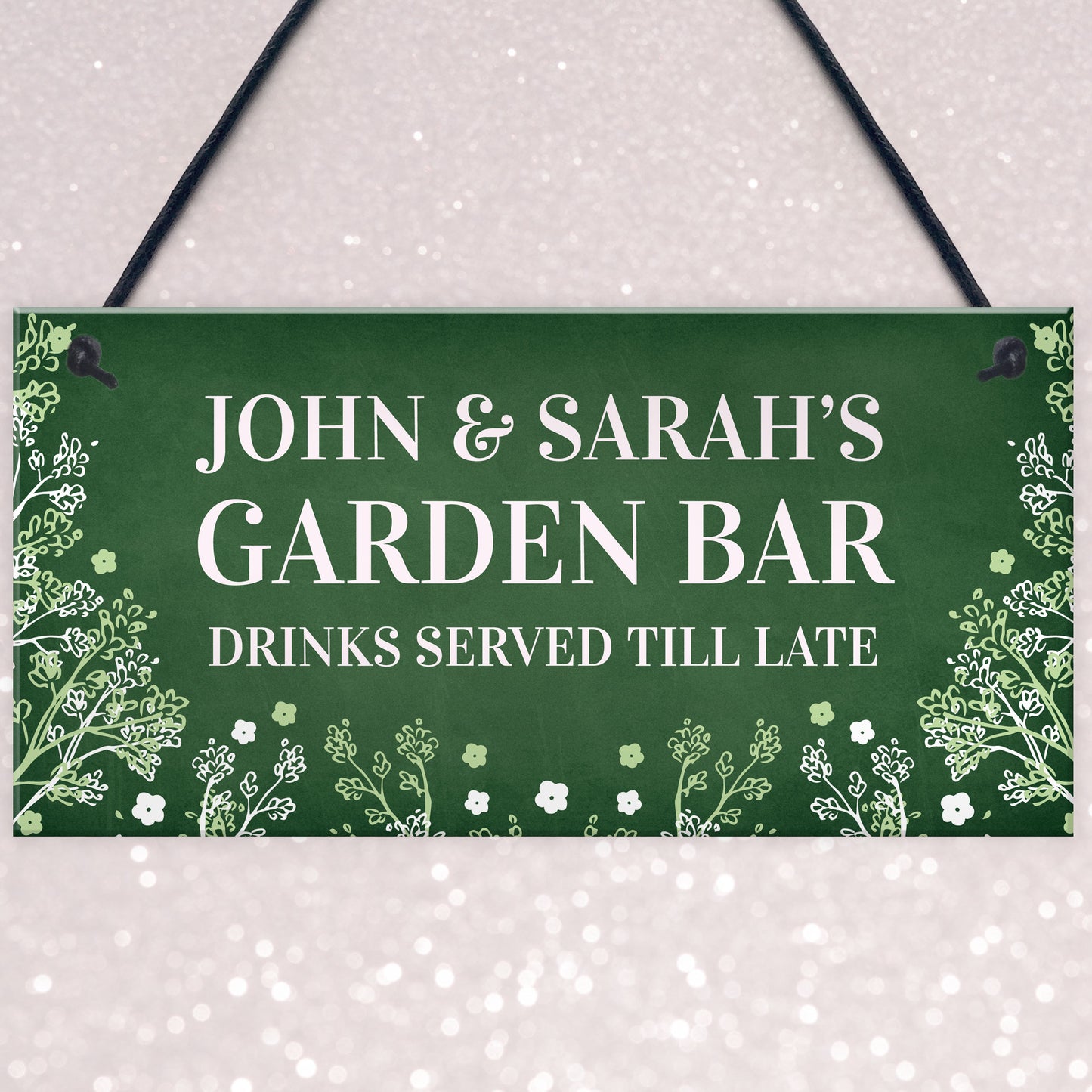 Garden Bar Sign Personalised Home Bar Garden Shed Sign Alcohol