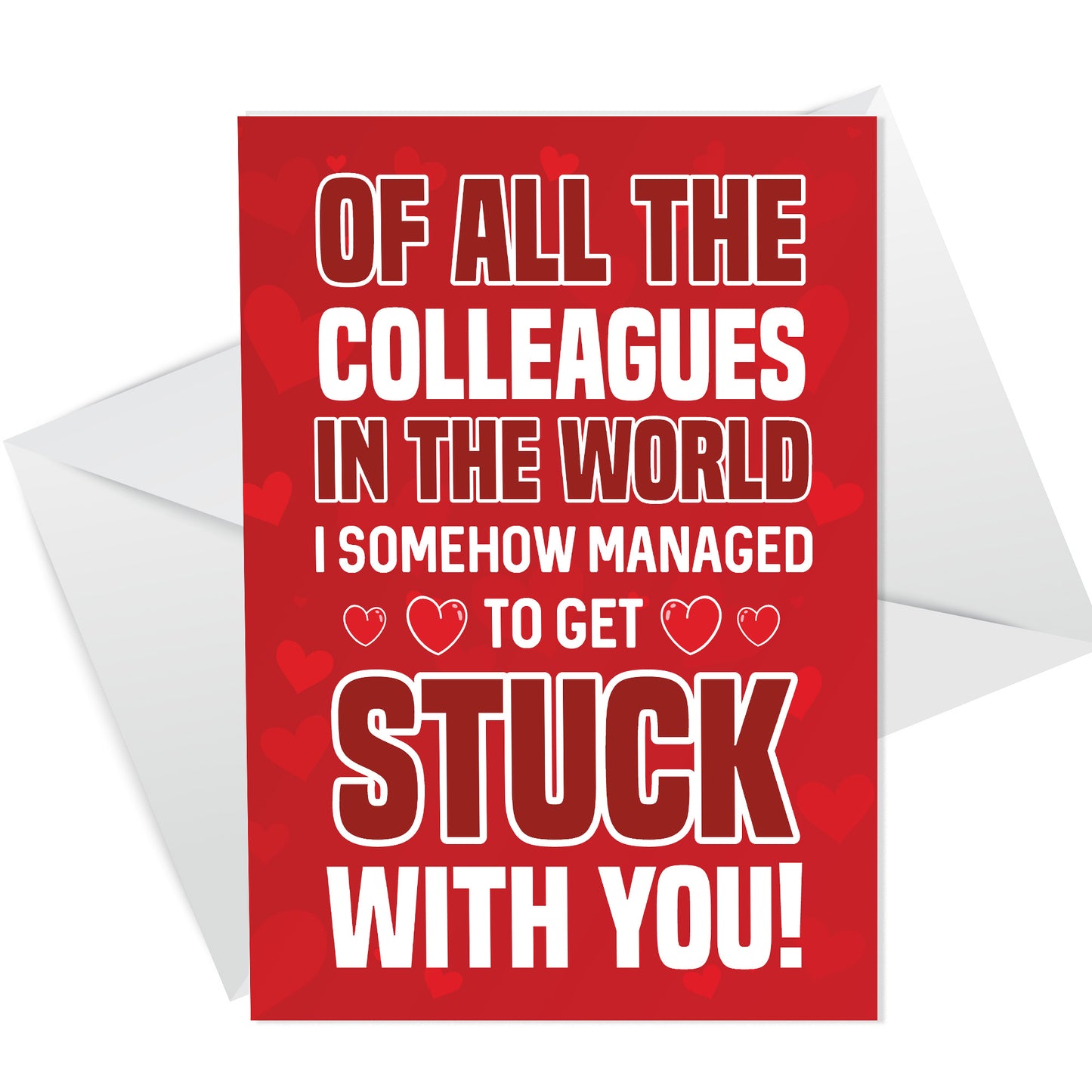 Funny Birthday Cards for Work Colleague Gifts Wood Heart Joke