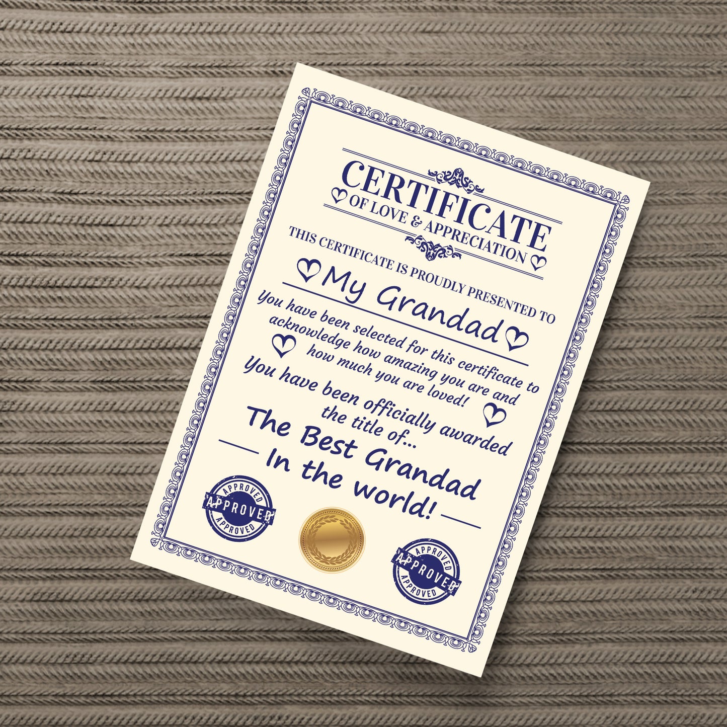 Novelty Gift For Grandad Print Funny Grandad Birthday Gift