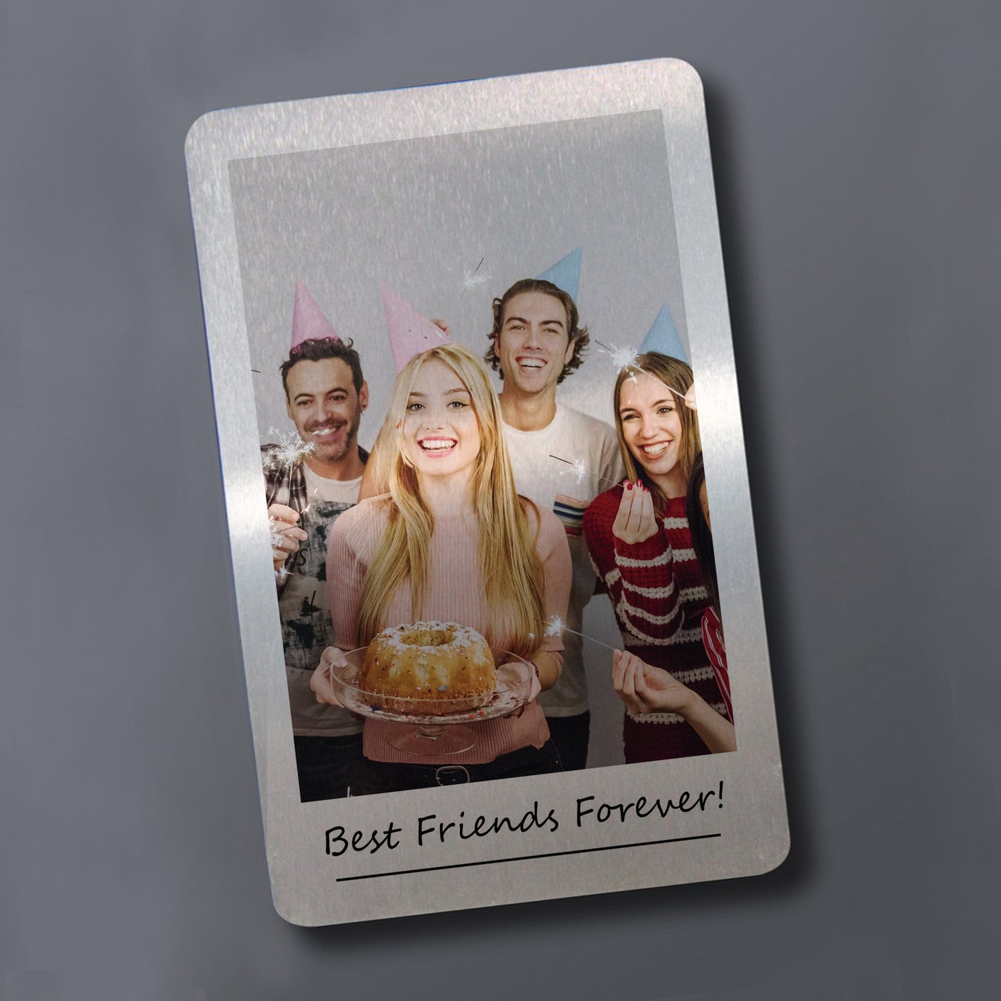 Best Friend Gift For Birthday Metal Wallet Insert Personalised