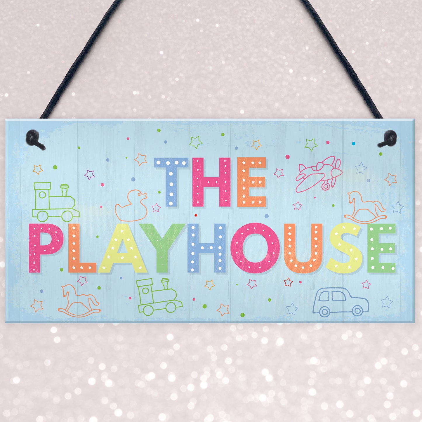 Child's Playhouse Sign Door Wall Plaque Son Daughter Birthday