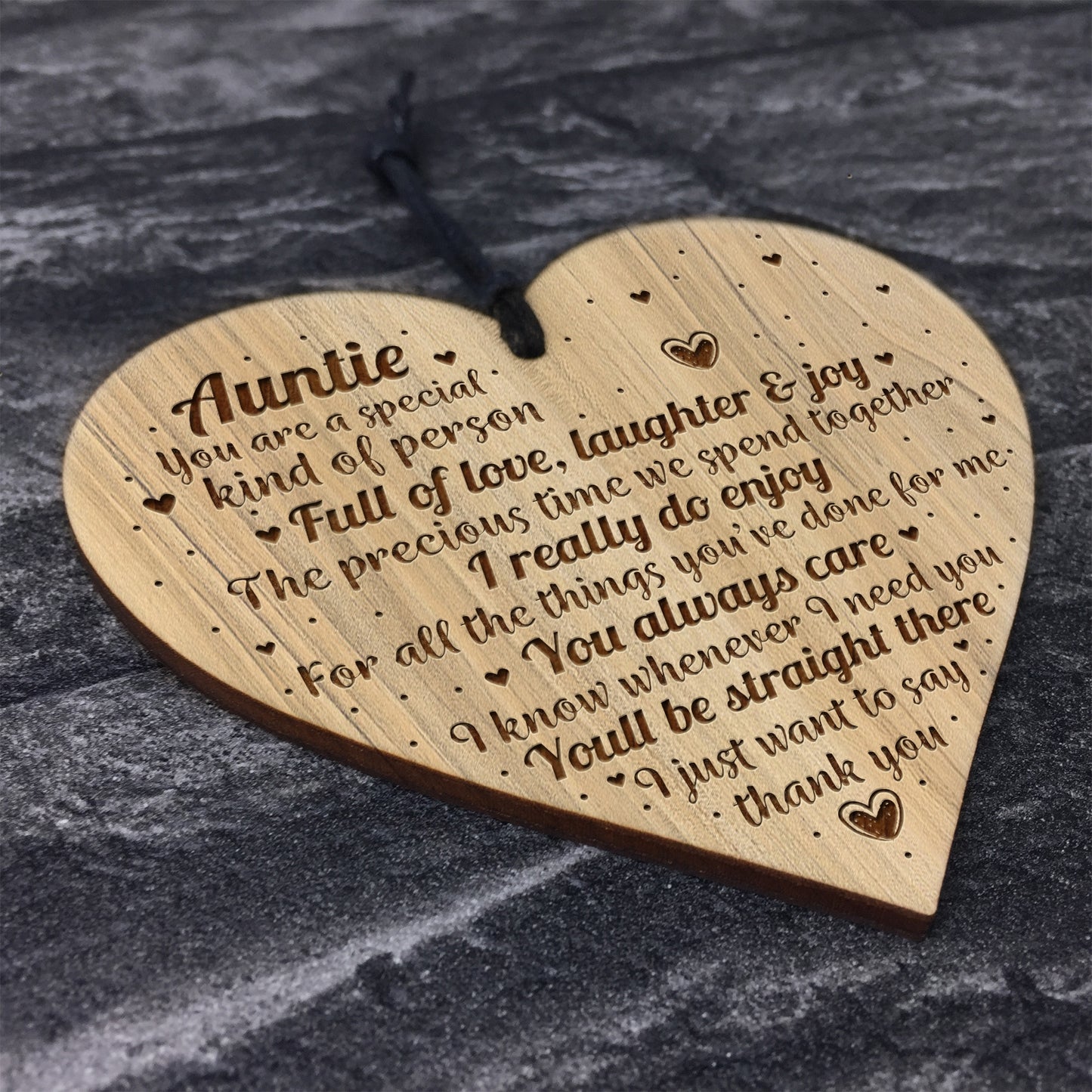 Auntie Birthday Gifts Engraved Heart Gift From Niece Nephew Aunt