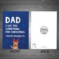 Joke Funny Christmas Card For Dad From Daughter Son A6 Card