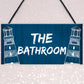 THE BATHROOM Sign Nautical Theme Toilet Loo Bathroom Sign