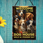 FUNNY Welcome To The Dog House Bar Sign Home Bar Sign Gift