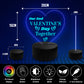 2nd Valentines Day Together Heart LED 16 Colour Changing Boyfrie