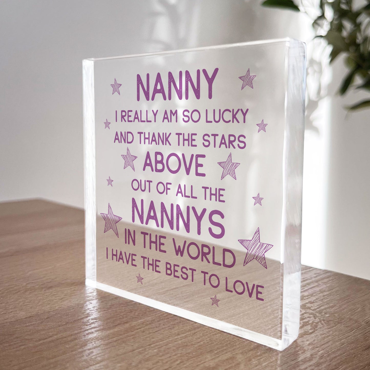 Nanny Gifts Acrylic Block Nanny Christmas Birthday Gifts For Her
