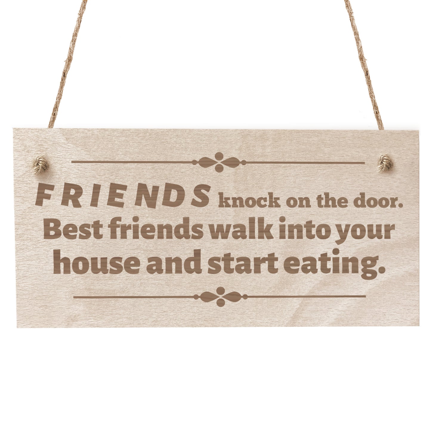 Funny FRIENDSHIP Gift Wooden Hanging Sign Best Friend Gifts