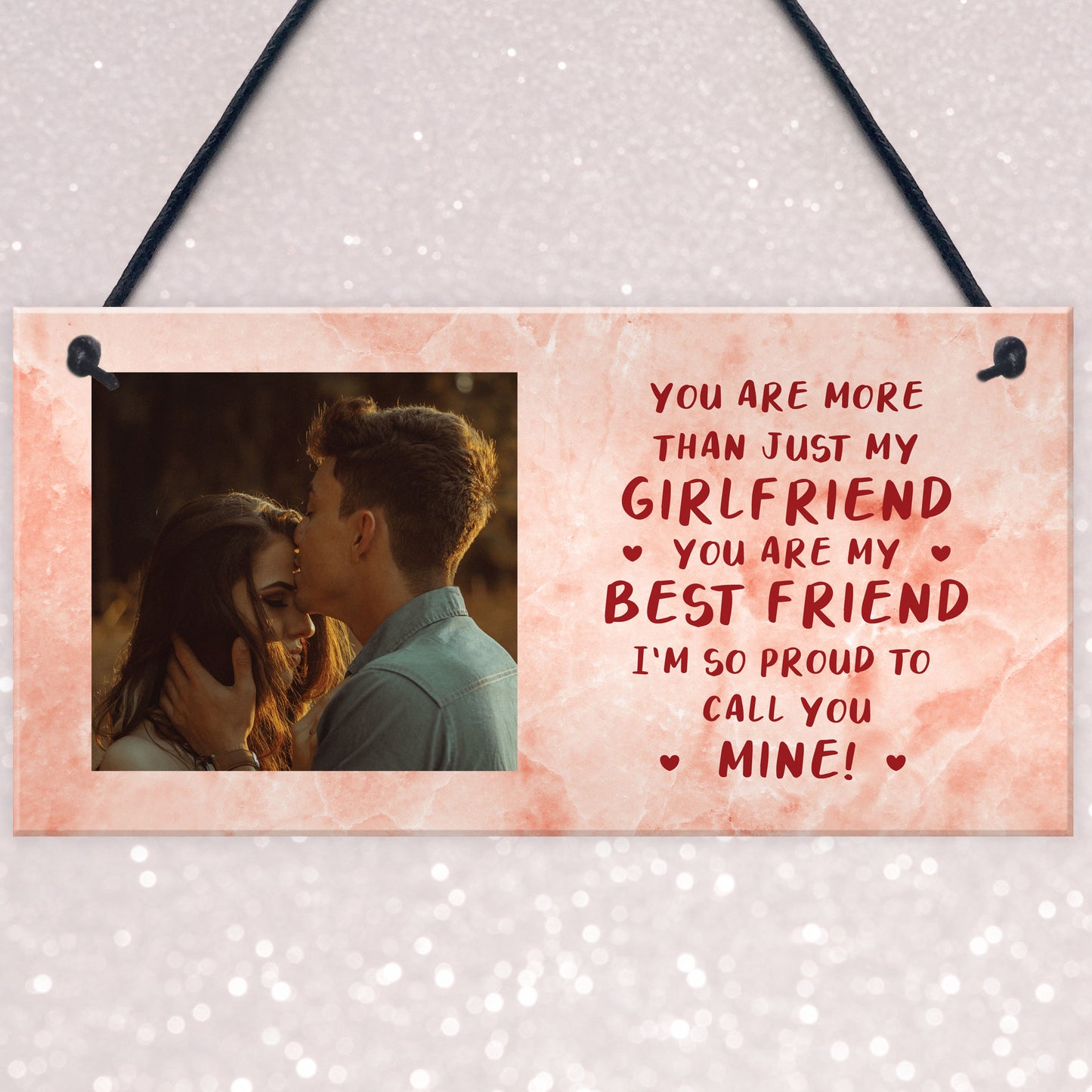 Girlfriend Birthday Christmas Gift Personalised Photo Plaque