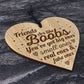 Best Friend Plaque Engraved Wood Heart Gift For Her Thank You