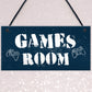 Games Room Man Cave Hanging Plaque Gift For Him Bedroom Plaque