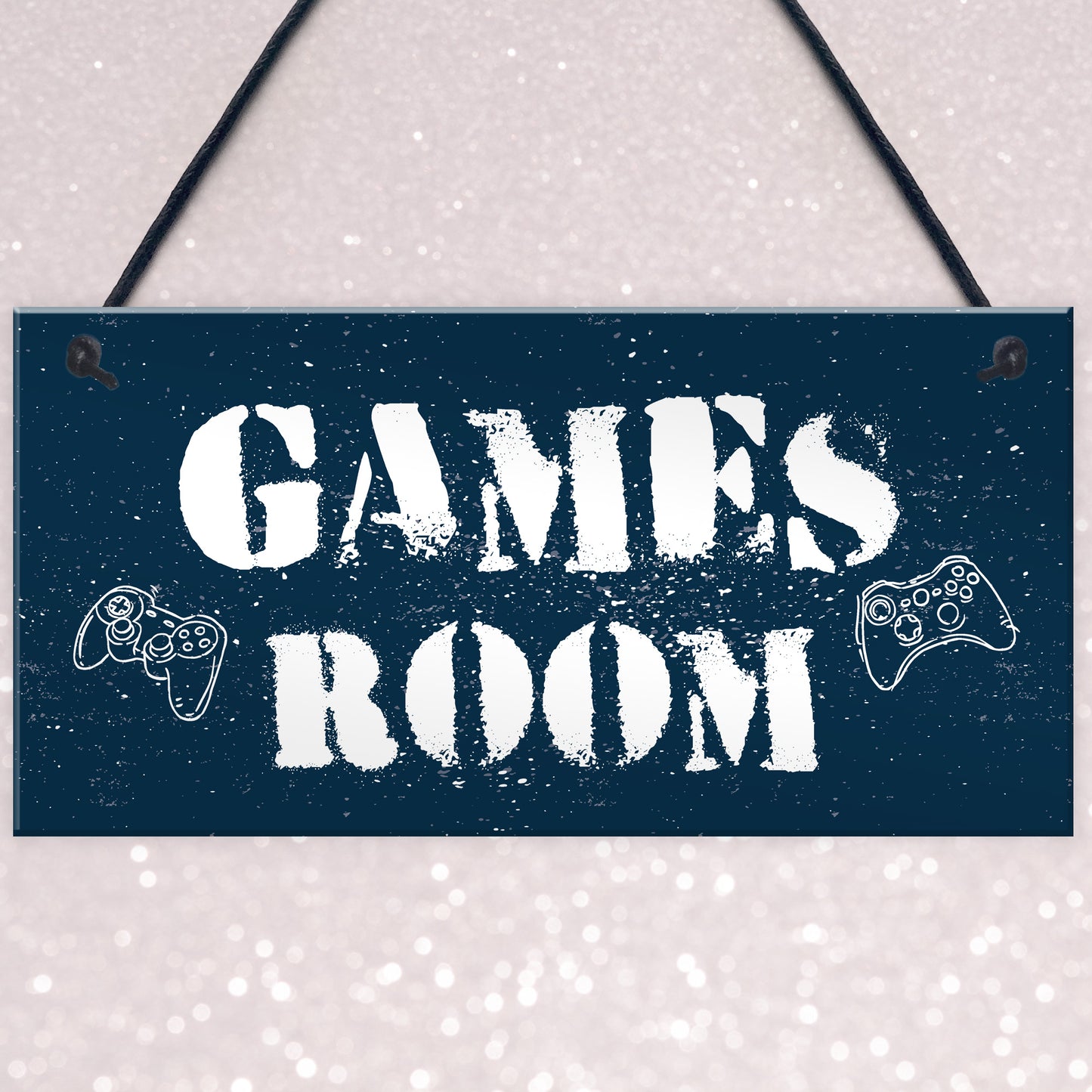 Games Room Man Cave Hanging Plaque Gift For Him Bedroom Plaque