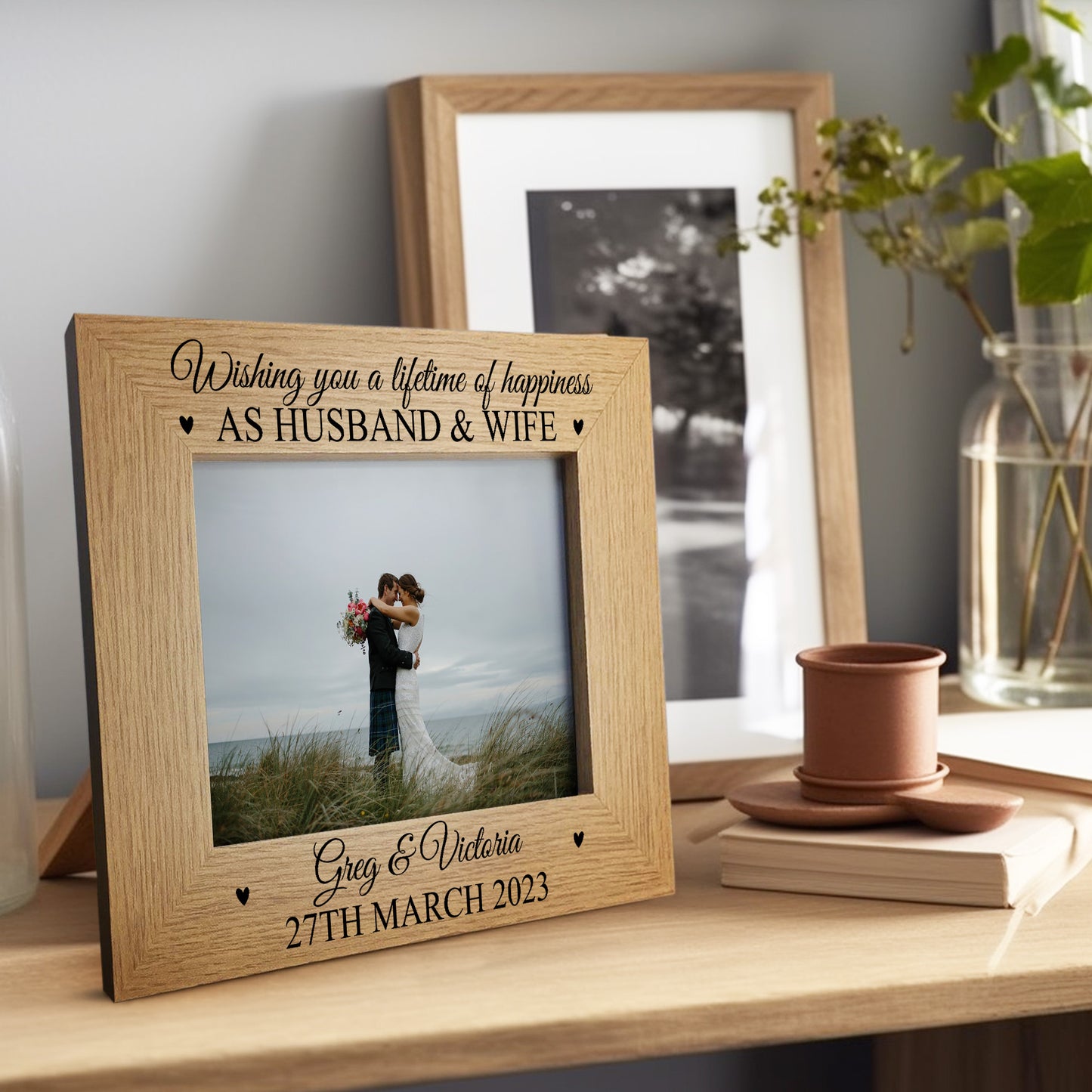 Personalised Mr And Mrs Photo Frame Wedding Gifts For Couple