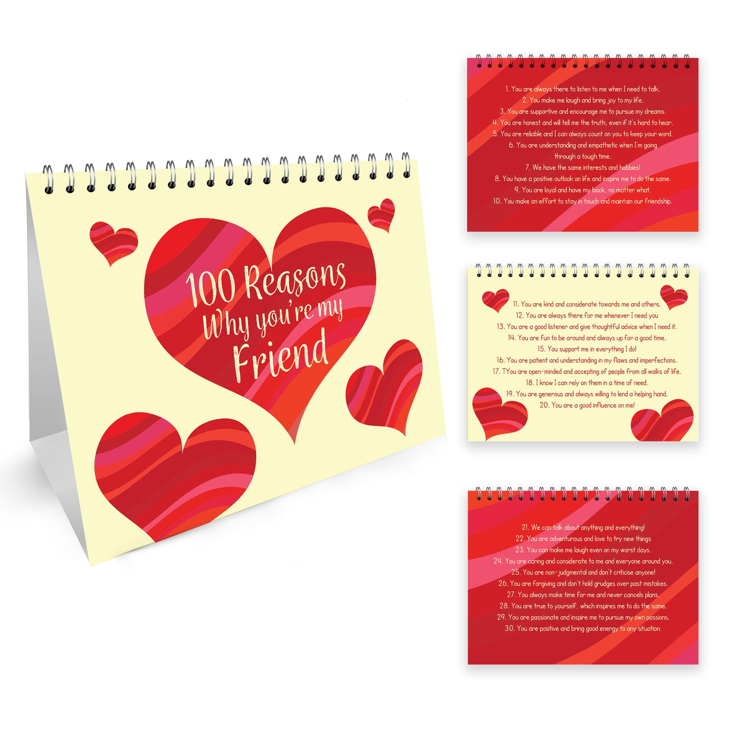 Friendship Gift 100 Reasons Why You Are My Friend Book Christmas
