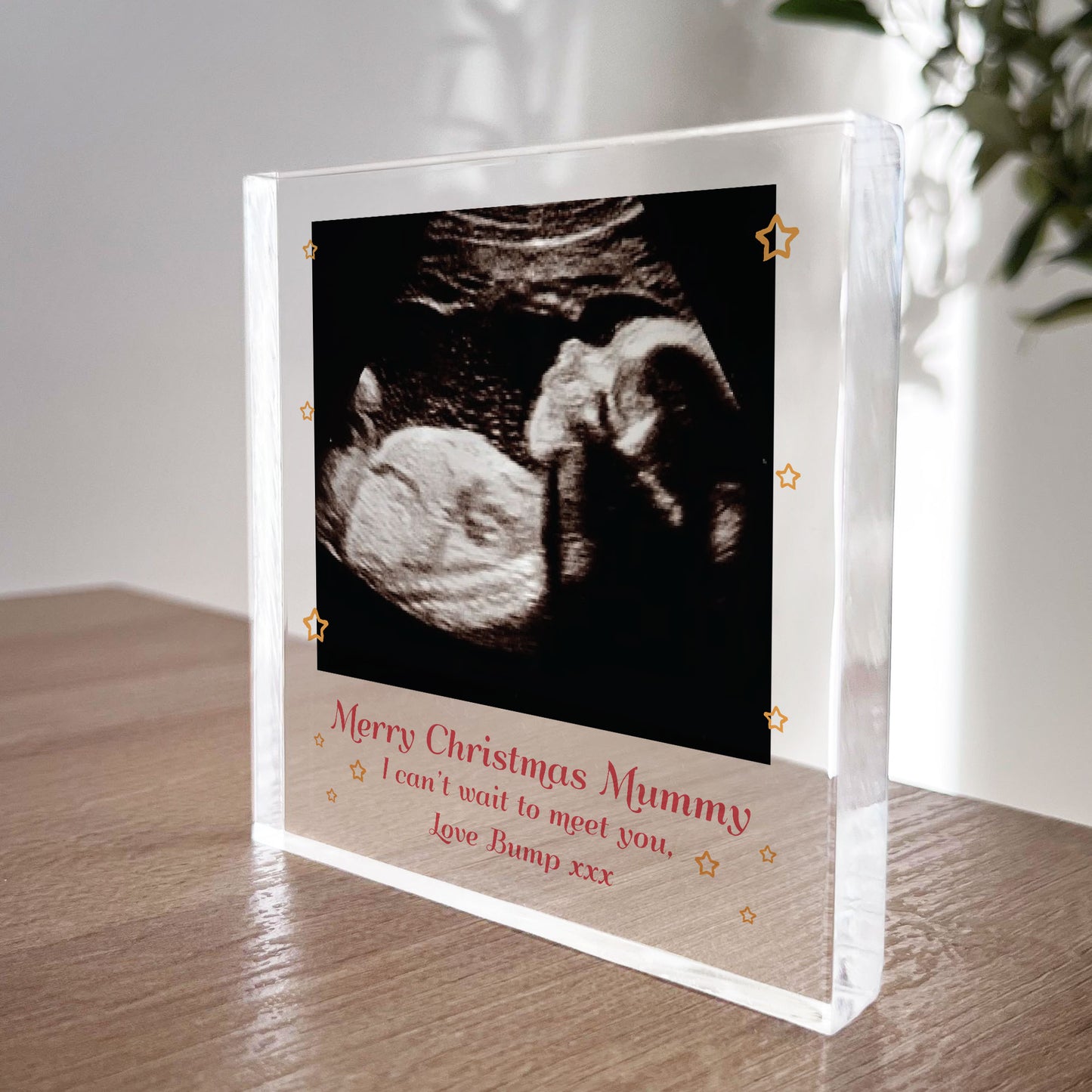 Christmas Gift For Mummy From Bump Personalised Photo Block Bump