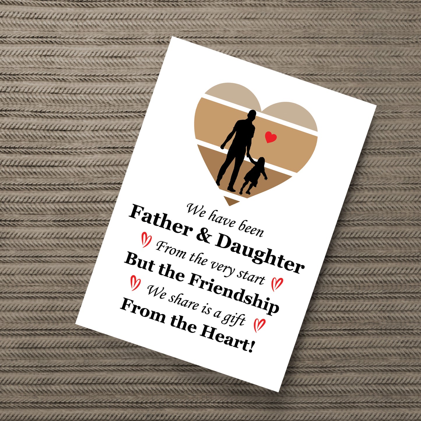 Father And Daughter A4 Art Print Dad Gifts From Daughter