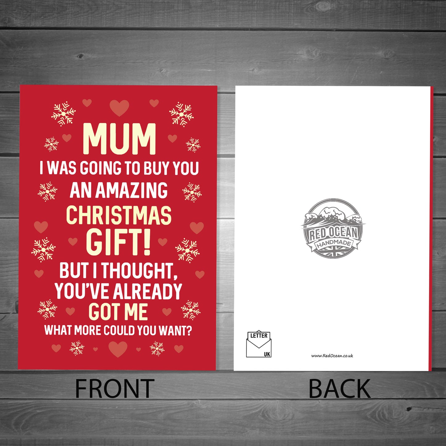 Christmas Card For Mum Funny Mum Card From Daughter Son Joke