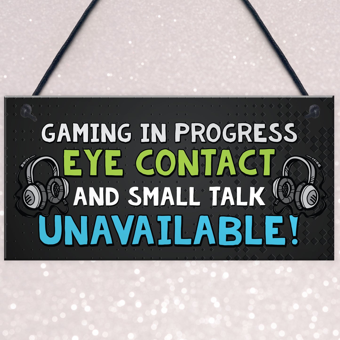 Gaming Bedroom Accessories Room Sign Novelty Birthday Plaque