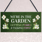 Funny Garden Sign Hanging Wall Sign Summerhouse Plaque