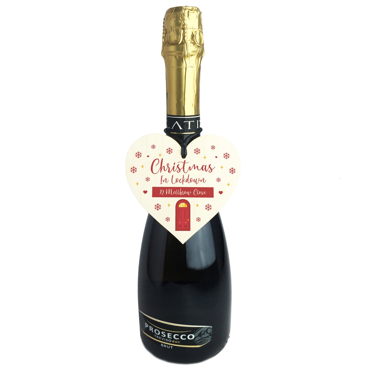 New Home Gift Wood Bauble Christmas Tree Decoration Lockdown