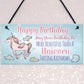 Happy Birthday Novelty Beautiful Unicorn Friendship Bestie Gift