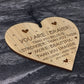 Braver Stronger Beautiful Plaque Friendship Sign Wood Heart