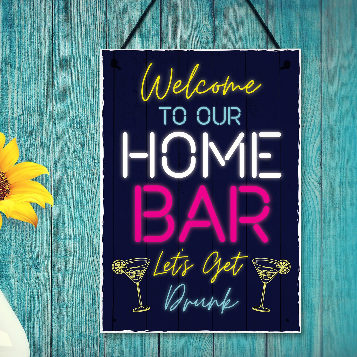 Neon Style Sign Home Bar Sign WELCOME Pub Bar Sign Home Decor