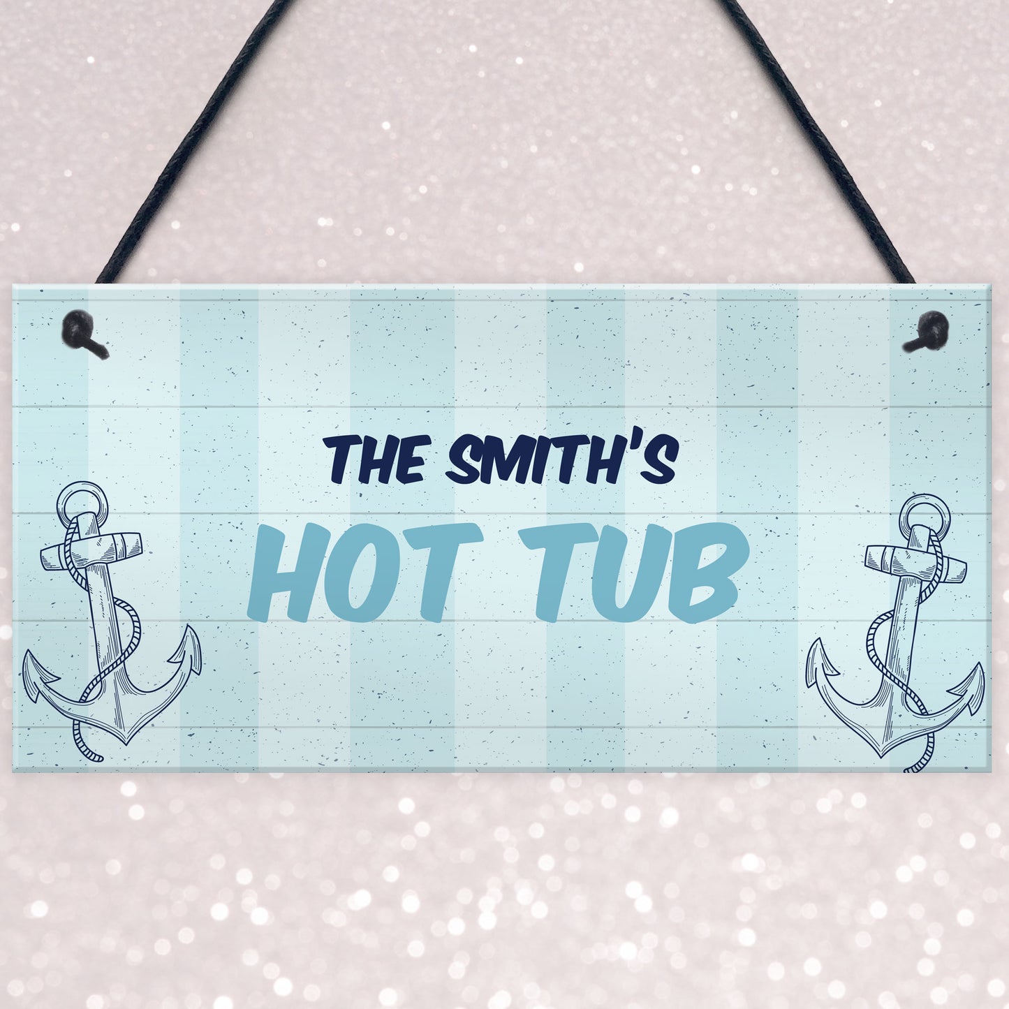 Nautical Theme Hot Tub Sign PERSONALISED Garden Summerhouse