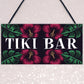 TIKI BAR Hanging Welcome Home Bar Signs Garden Cocktail Decor