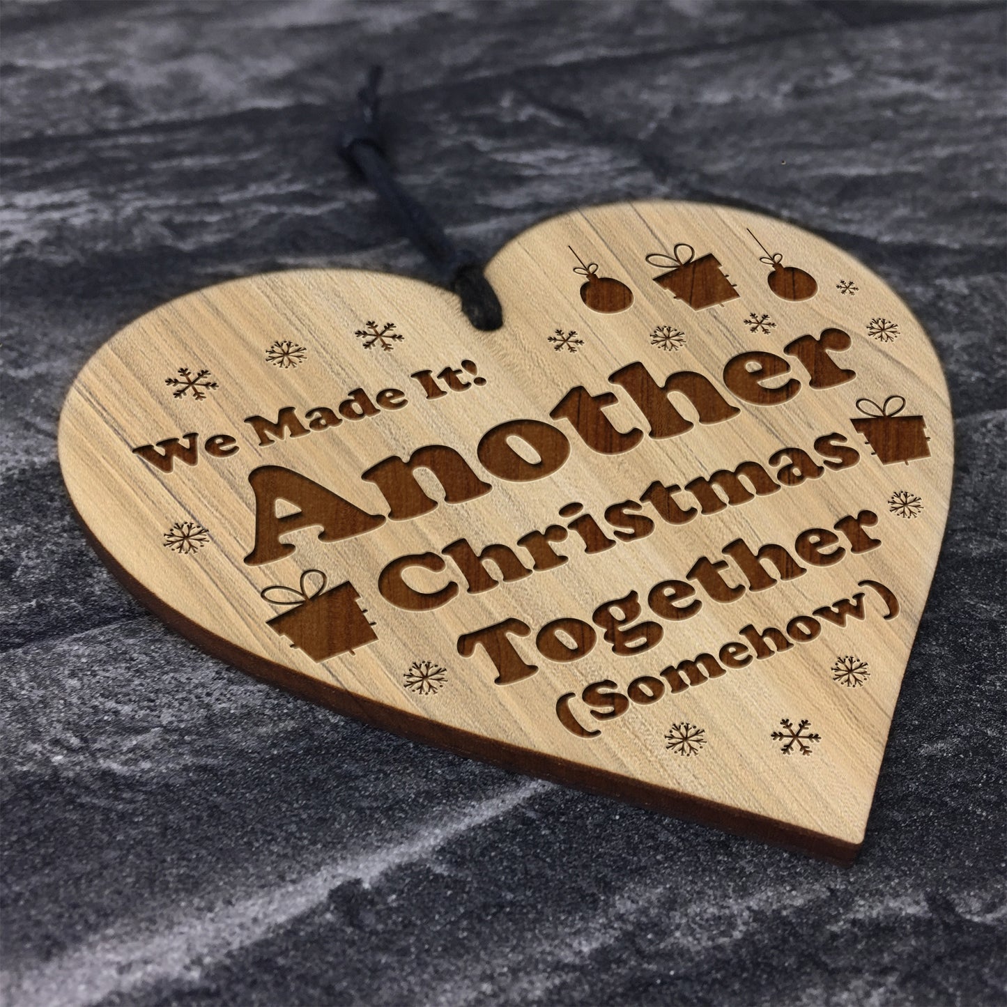 Funny Christmas Gift Engraved Heart Boyfriend Girlfriend Gifts