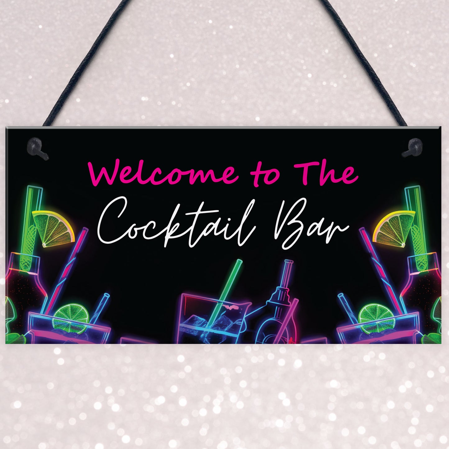 Cocktail Bar Welcome Sign Home Bar Cocktail Lounge Accessories