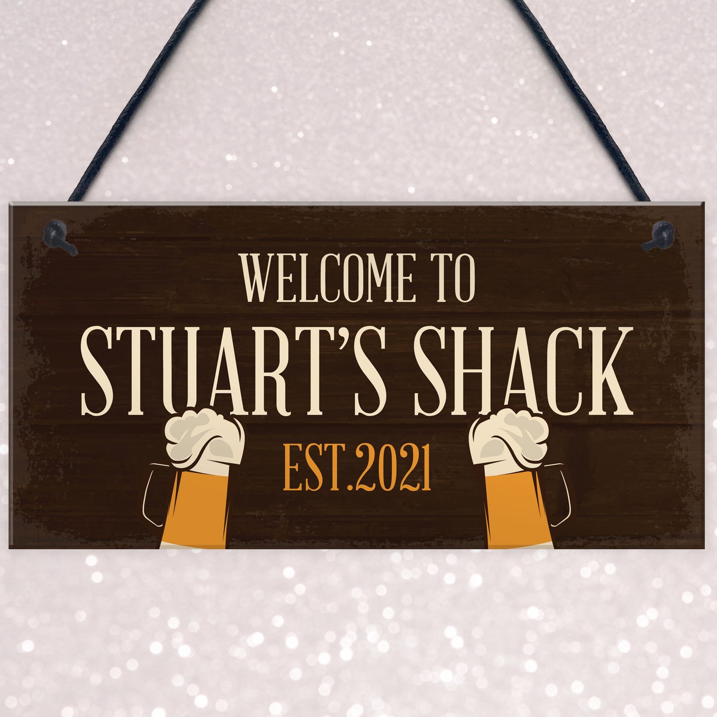 Personalised Bar Shack Sign Novelty Garden Home Bar Man Cave
