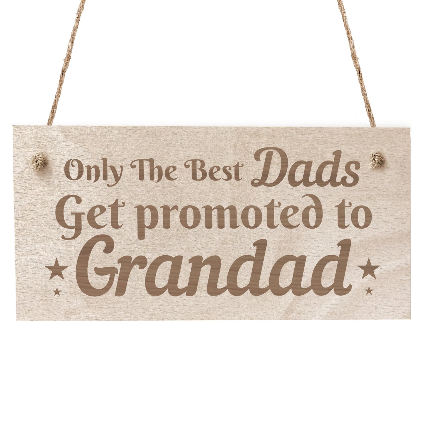 Grandad To Be Gifts Novelty Engraved Plaque Gift For Dad