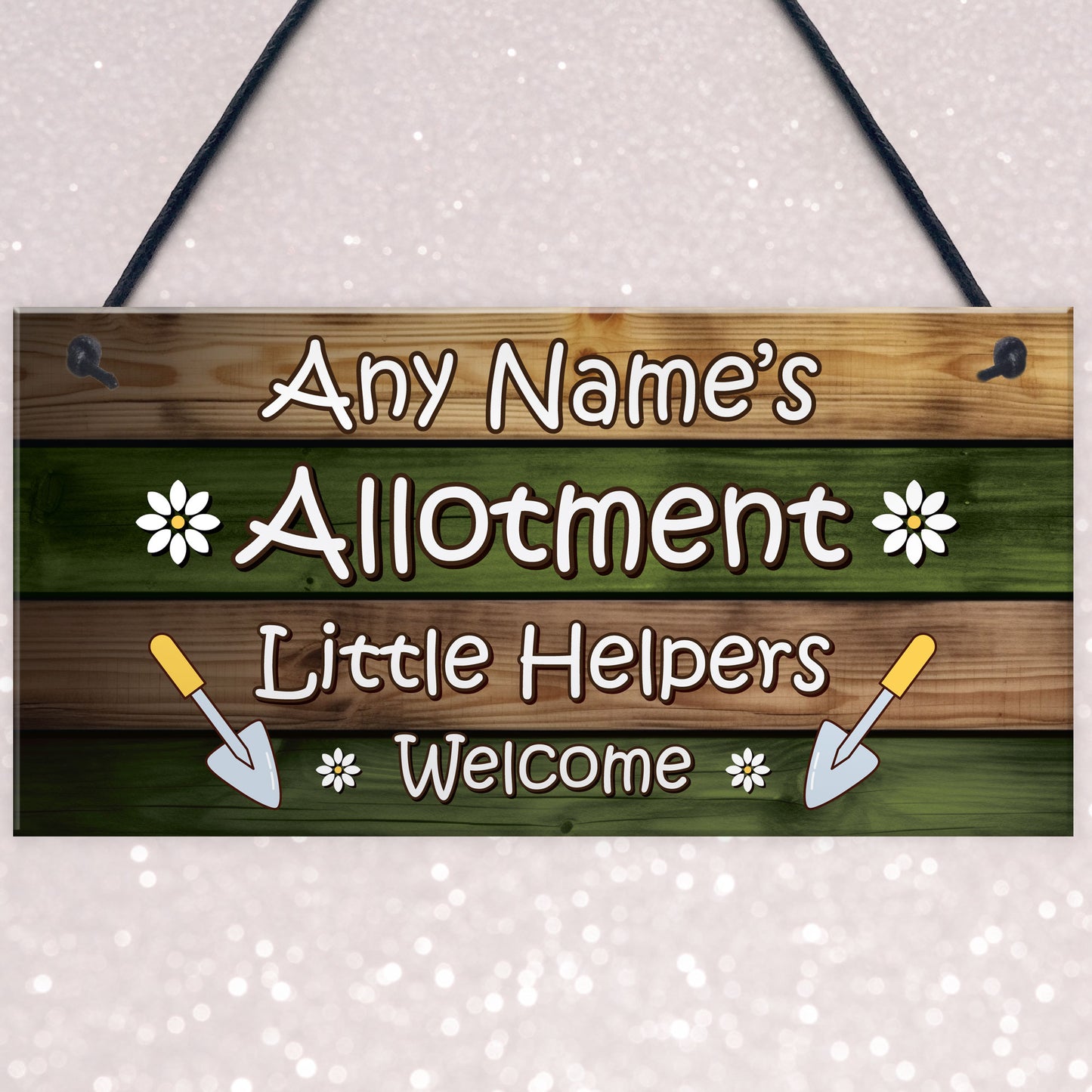 Allotment Sign Personalised Hanging Sign For Garden Summerhouse