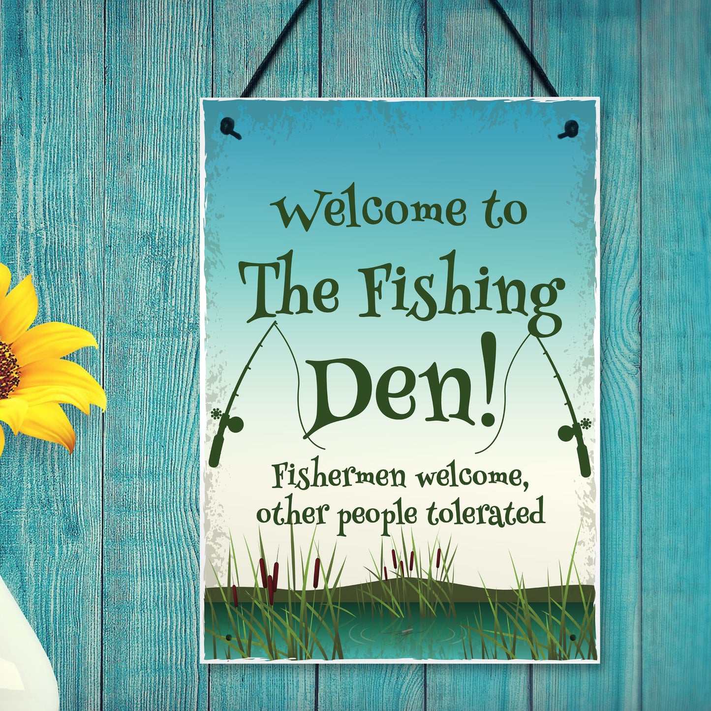 The Fishing Den Fishing Accessories Hanging Shed Garage Man Cave